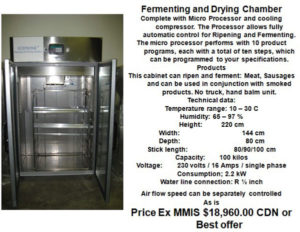 Fermenting and drying chamber